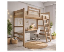 Σοφίτα Ξύλινη μασίφ Ελληνικής Κατασκευής 90x200