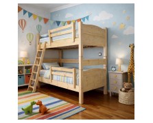 Κουκέτα διαιρούμενη Cloud από μασίφ πεύκο για στρωμα 90x200 