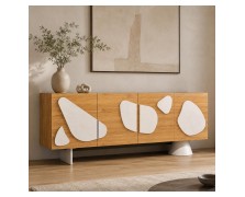 Μπουφές Lithos απο Δρυς MDF 180MΧ80YΧ45Bεκ.