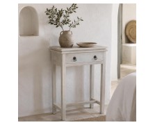 Κονσόλα Brook Λευκό Antique  απο μασίφ ξύλο 60Μx80Y